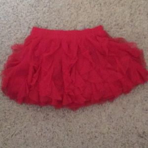 💃 Old Navy Designer Bright Red Ruffle Skirt